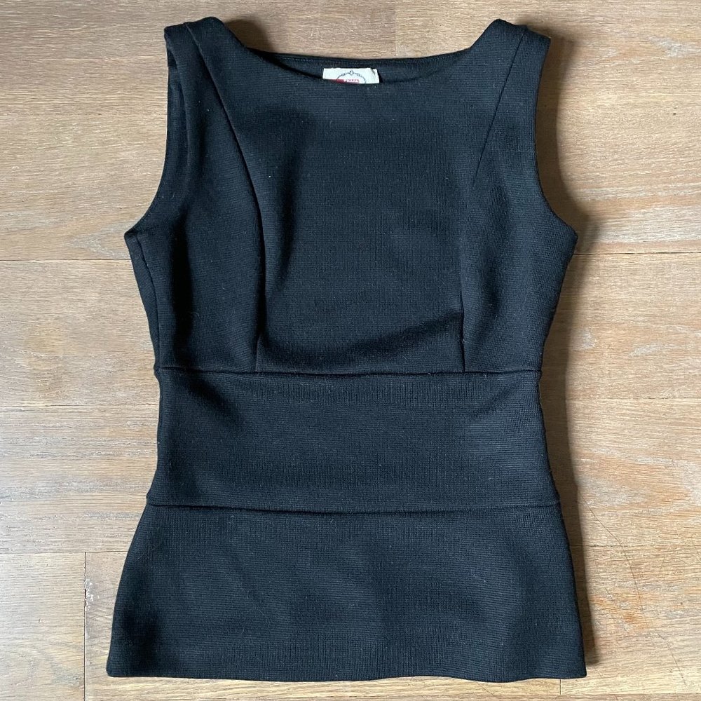 Sleeveless Black Prada Top